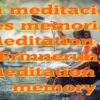 Meditation ist Erinnerung